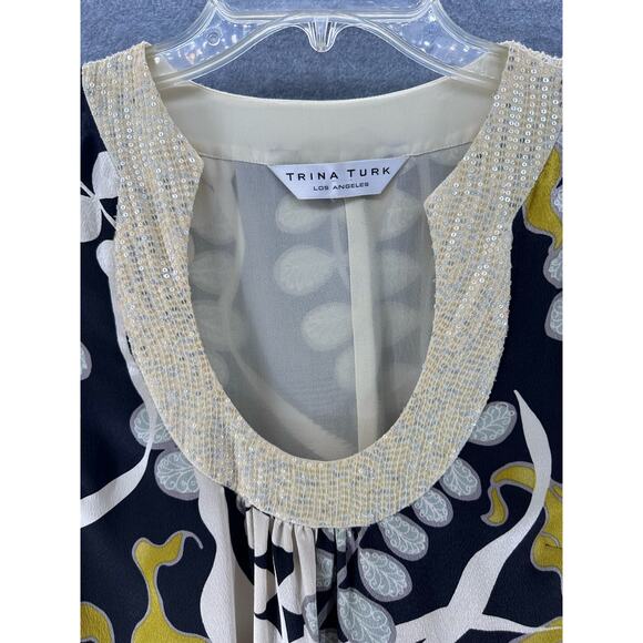 Trina Turk Women’s sz 6/8 Floral Resort (missing sz tag) PLS See Measurements - Picture 5 of 13